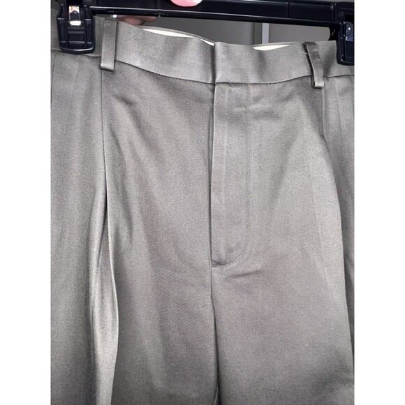 Dockers Pants Mens 33 x 30 Brown Green Pleated Front Premium Relaxed Fit - Picture 8 of 13